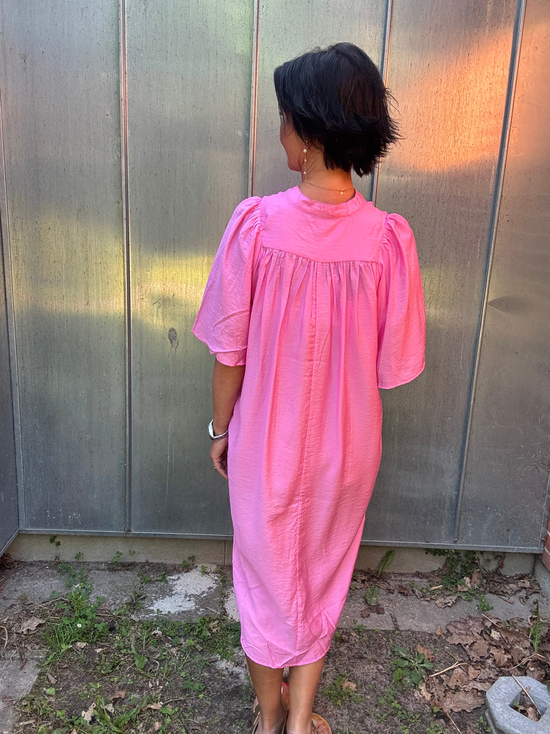 Co´Couture Kjole - CallumCC Volume SS Kjole i Bubblegum