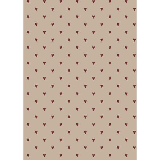 IB Laursen Gavepapir - Gavepapir Med Røde Hjerter 5m.