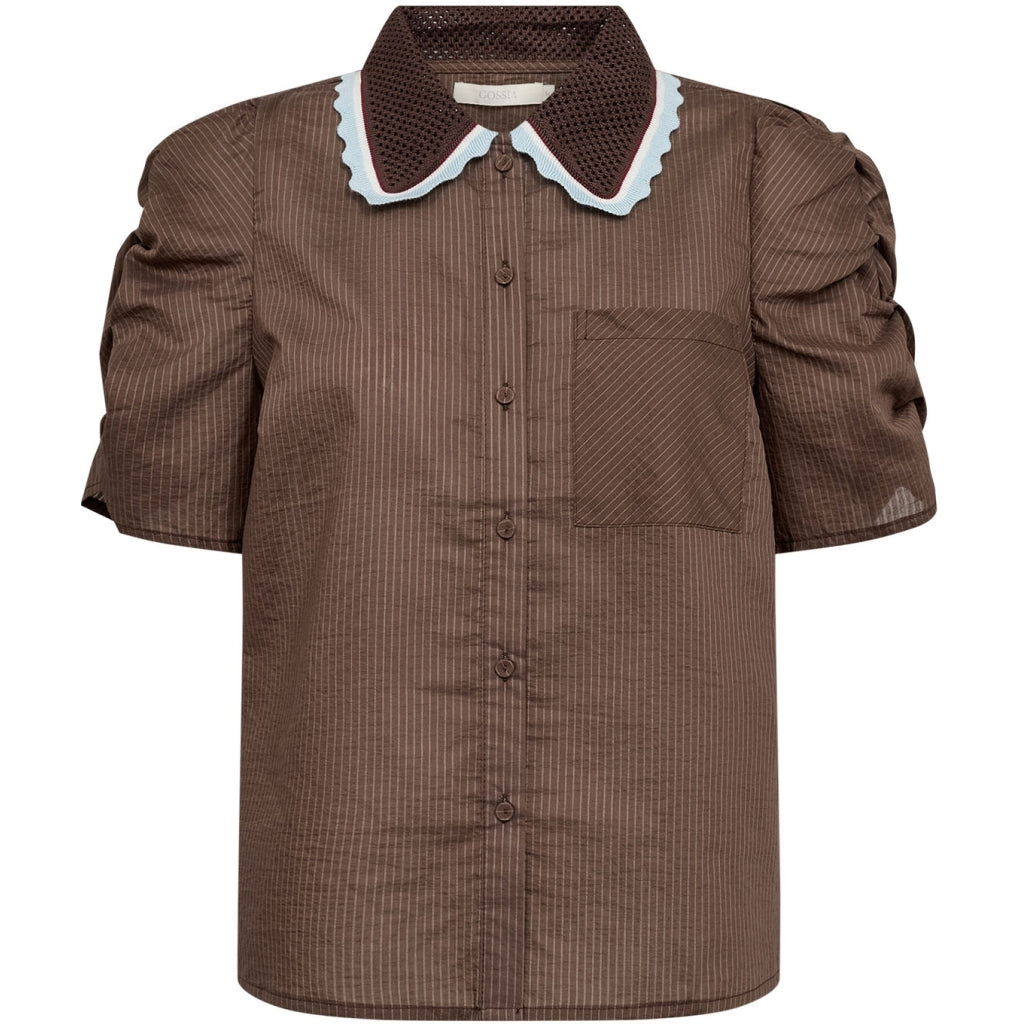 Gossia Bluse - AllyGO Bluse i Brown Stripes