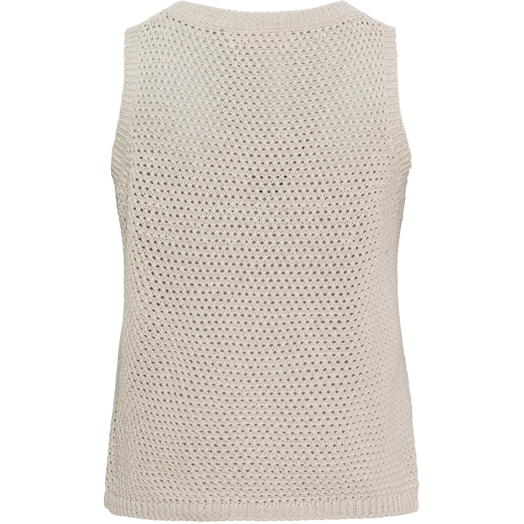 MARTA du château Top - 9689 MdcNayla Strik Top i Beige