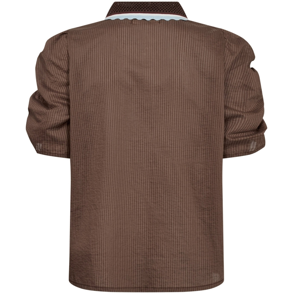 Gossia Bluse - AllyGO Bluse i Brown Stripes