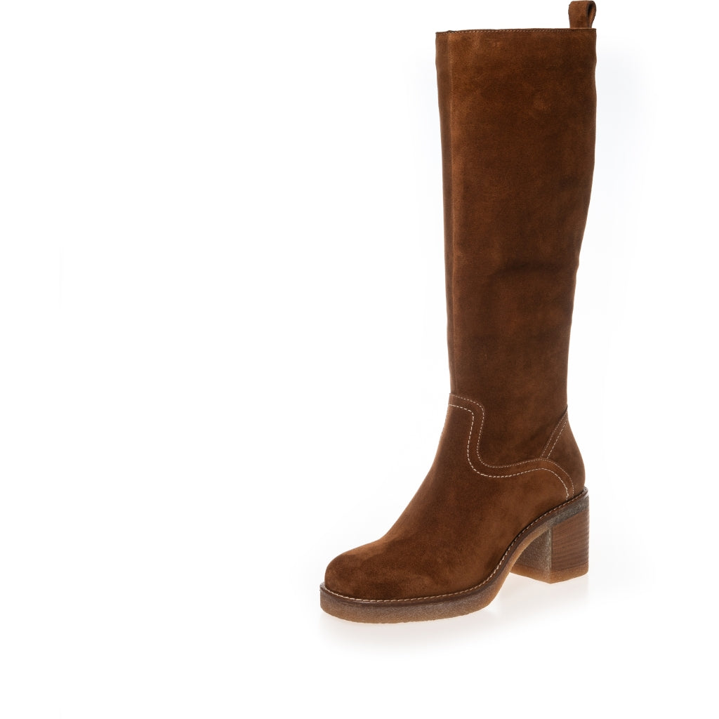COPENHAGEN SHOES Støvler - Moves And Me Ruskind Støvler i Cognac