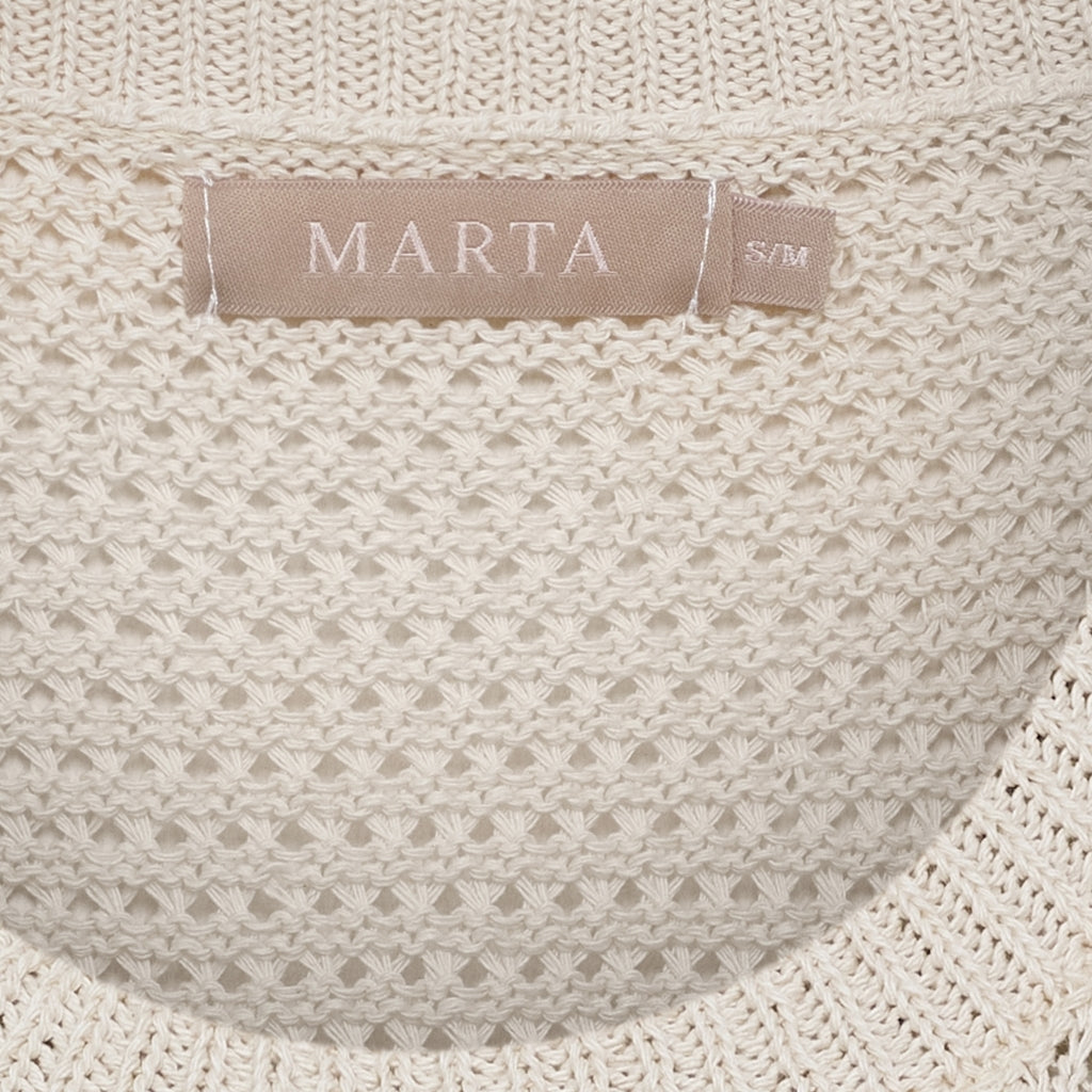 MARTA du château Top - 9689 MdcNayla Strik Top i Beige
