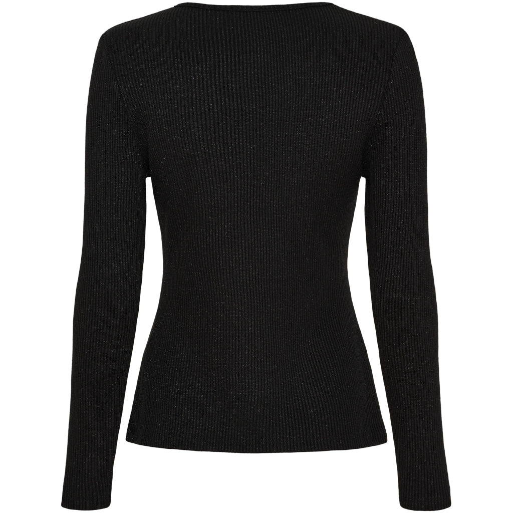 MARTA du château Bluse - 38915 MdcLunara LS Bluse i Sort Glitter