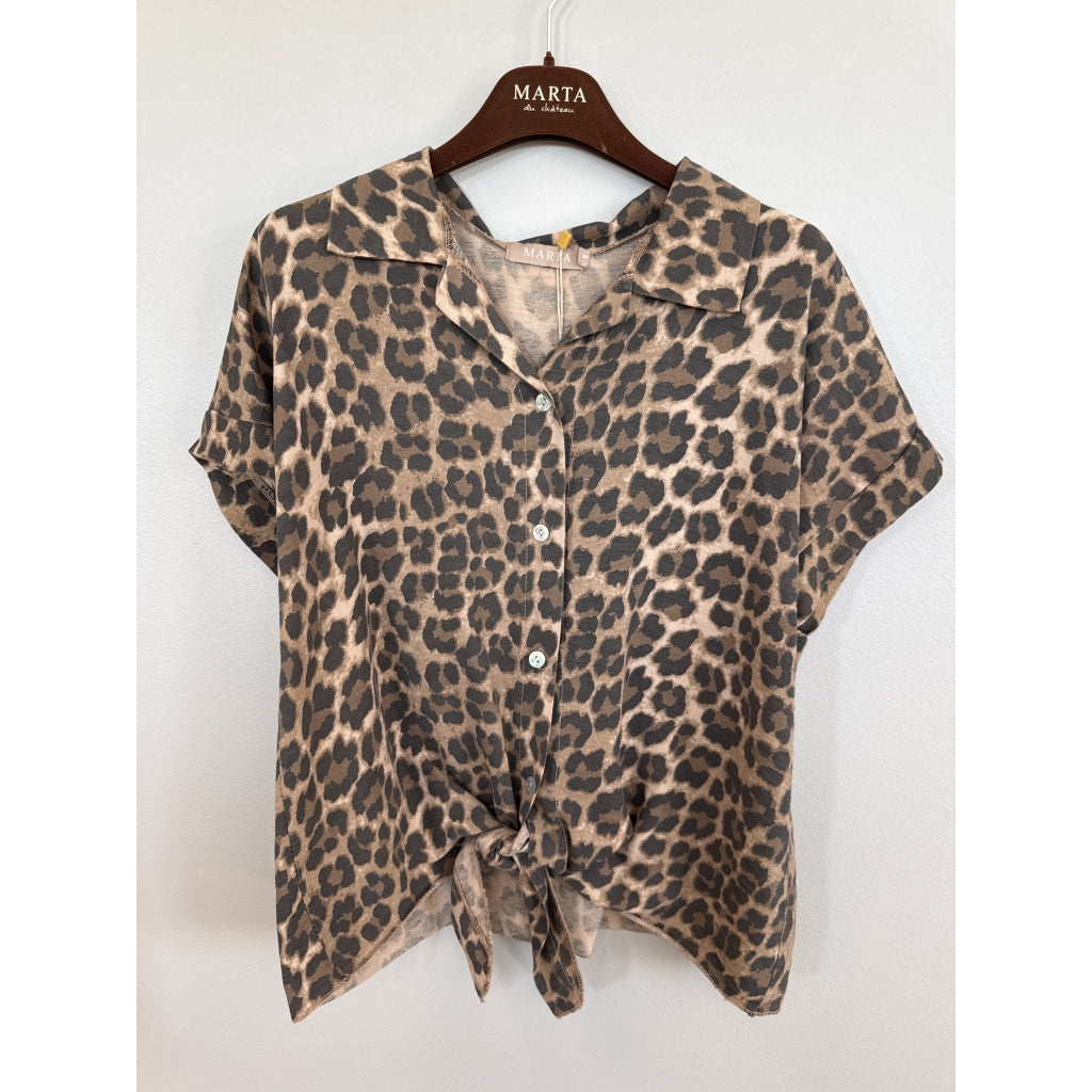 MARTA du château Bluse - 26133 MdcVianne Bluse i Camello Leo