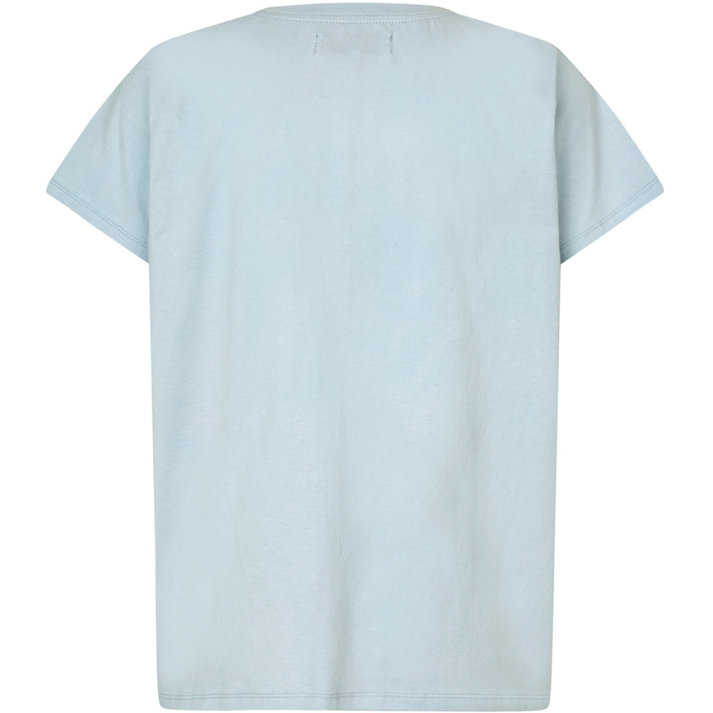 Lollys Laundry T-shirt - RomaLL Paeacock T-shirt i Light Blue