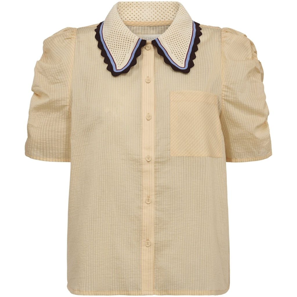 Gossia Bluse - AllyGO Bluse i Soft Lemon Stripes