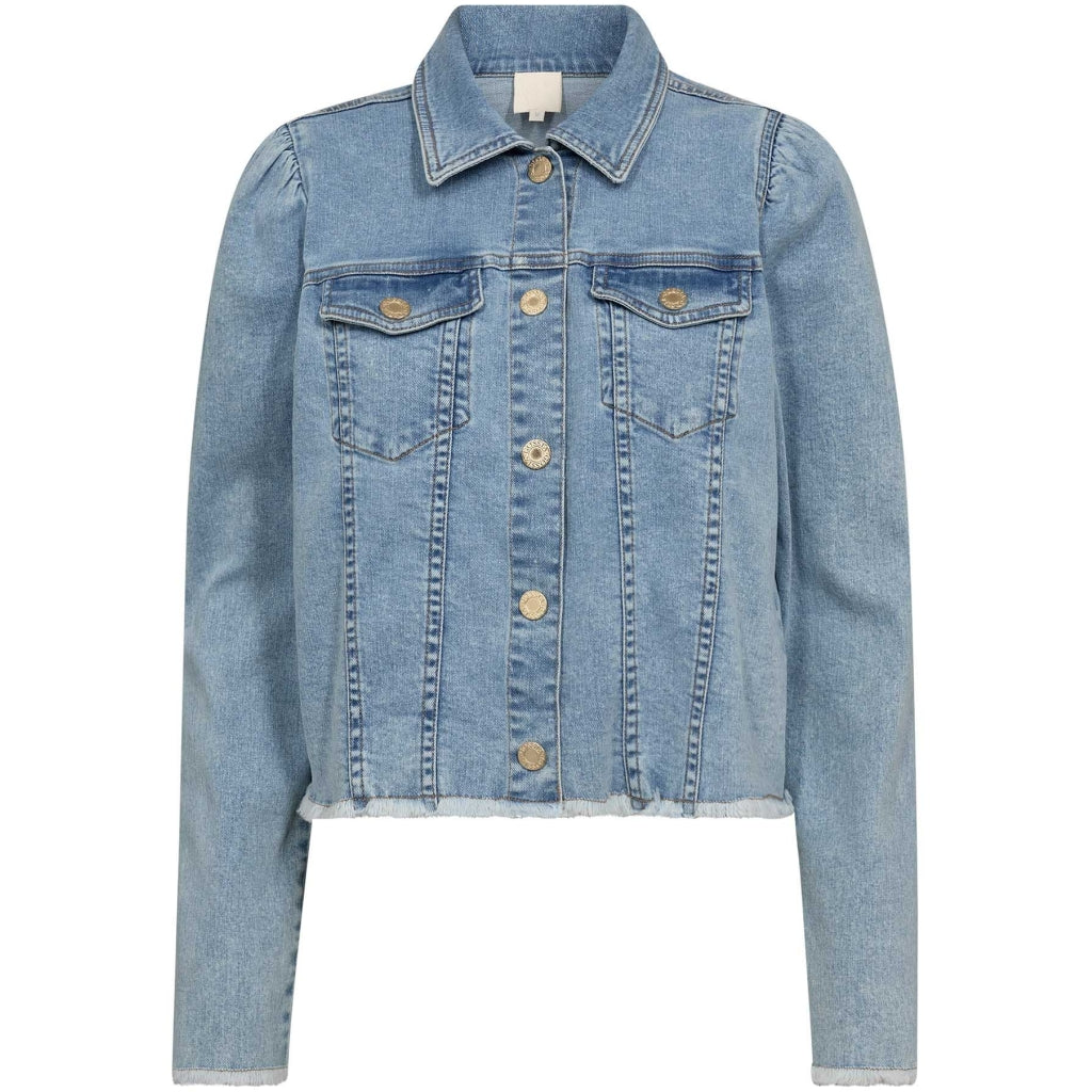 Gossia Jakke - LouiseGO Jo Denim Jakke i Light Blue Denim