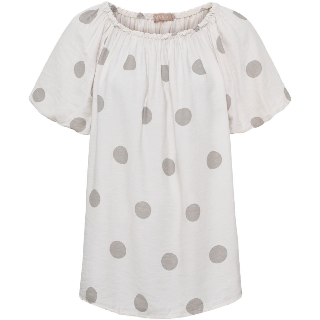 MARTA du château Top - 26136 MdcLuciana Top i Beige Dots