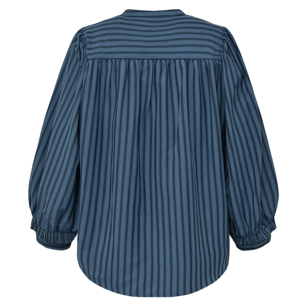 Gossia Bluse - MeeGO Vibs Bluse i Blue Stripes
