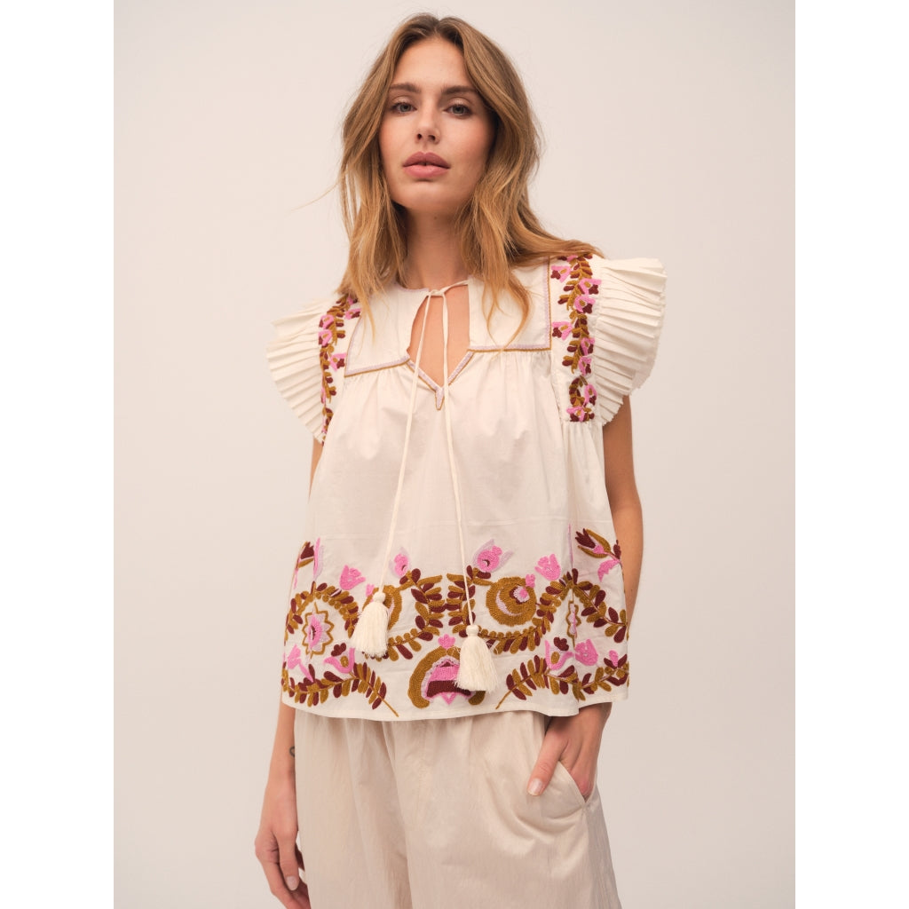 Gossia Blusen - ZarinaGO Bluse i Off-White