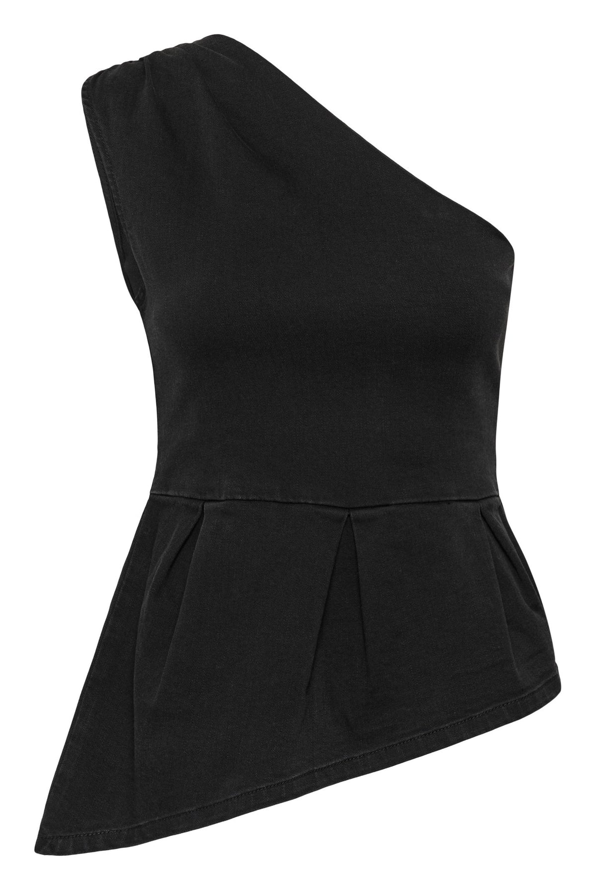 My Essential Wardrope Top - MwFreja Denim Top i Black Wash