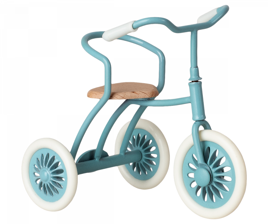 Maileg - Abri á Tricycle, Cykel til Mus i Petroliumsblå