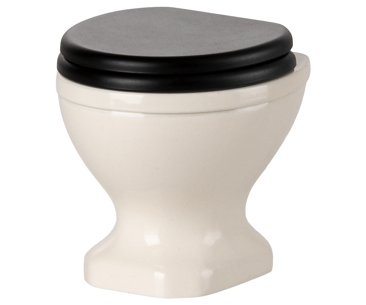 Maileg Toilet - WC til Mus i Råhvid
