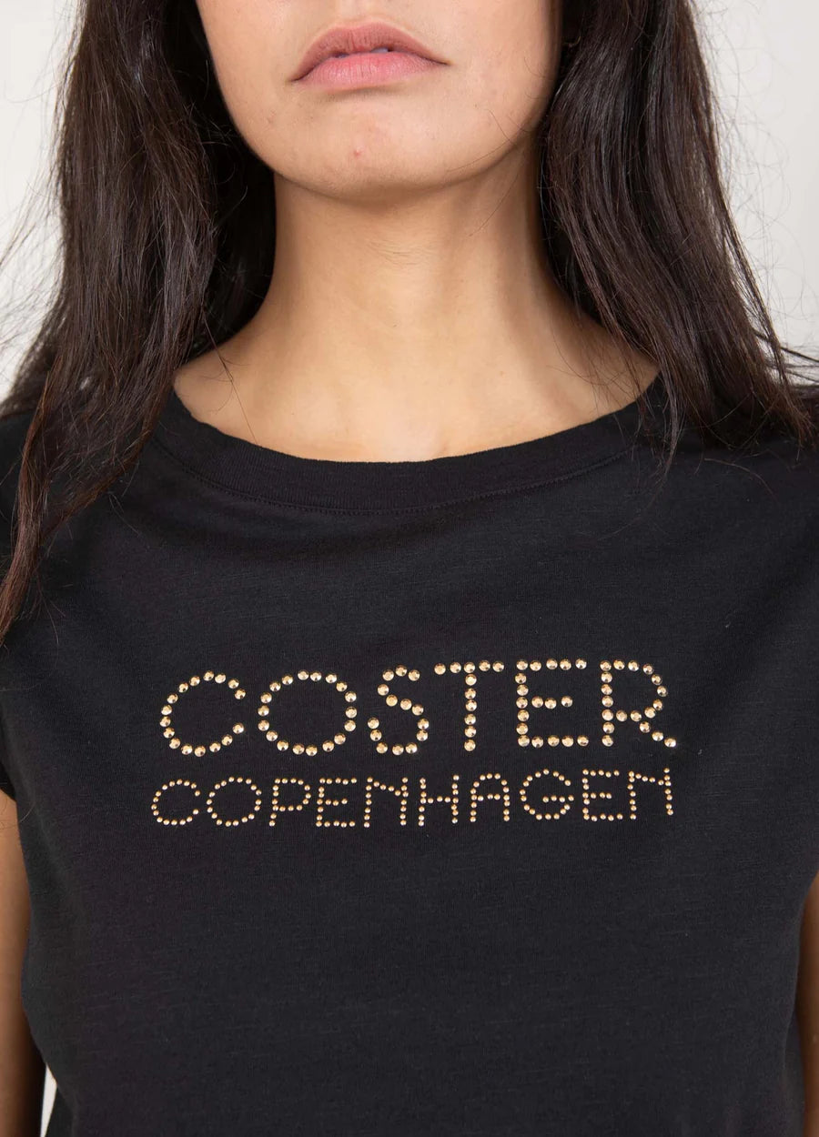 Coster Copenhagen T-shirt - T-shirt Med Studs Logo i Sort