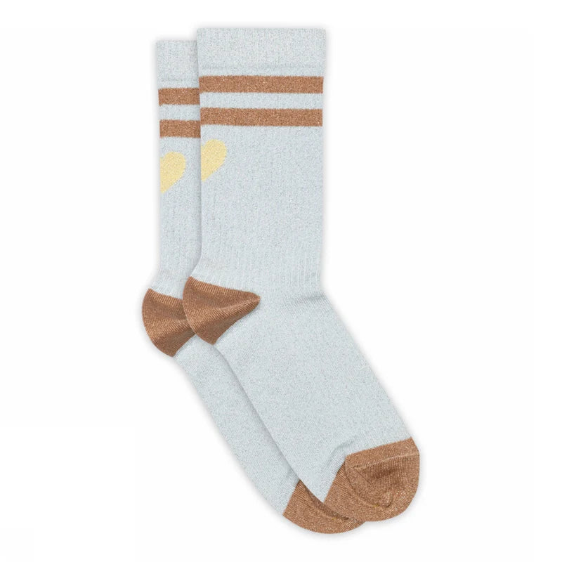 MP Women Strømper - 79755 Elga Glitter Strømper i Skyride Lyseblå Glitter