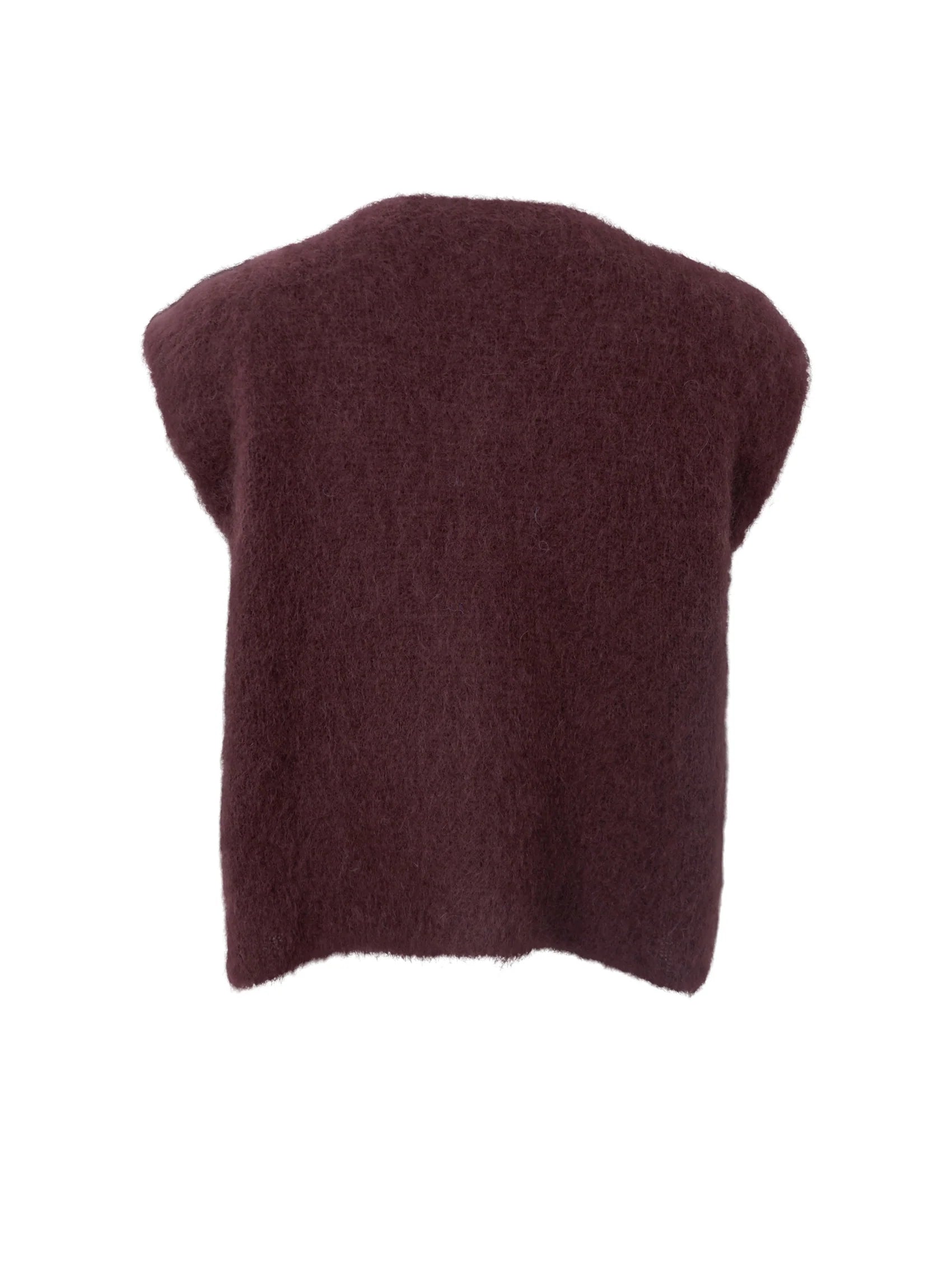 Black Colour Vest - BcBjoerk Strik Vest med Knapper i Coffee