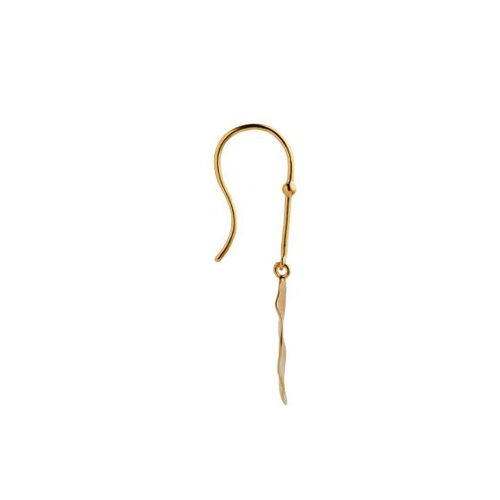 Stine A Ørering - Hook With Golden Refection Moon Ørering i Guld Til Højre Øre