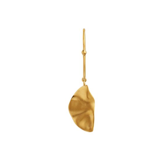Stine A Ørering - Hook With Golden Refection Moon Ørering i Guld Til Højre Øre