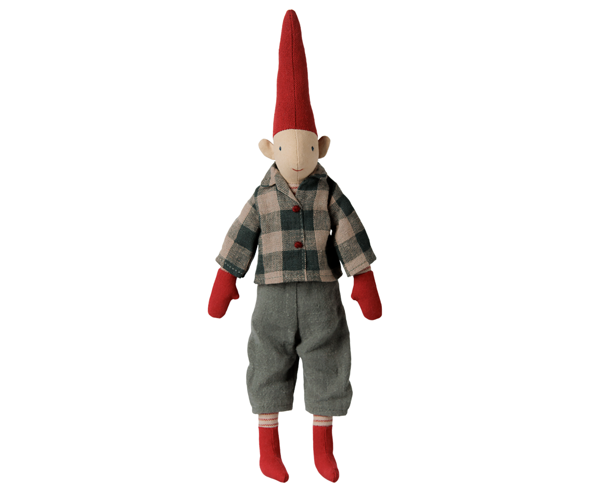 Maileg Nisse - 6425 Pixy Nisse Str. 2 Dreng Skjorte & Bukser
