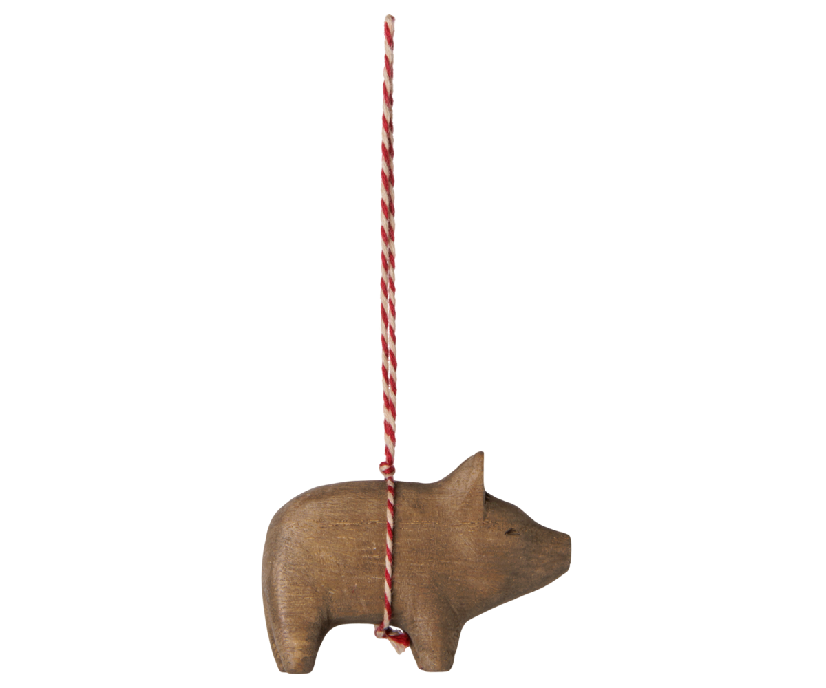Maileg Julepynt - Ornament Gris i Natur Træ