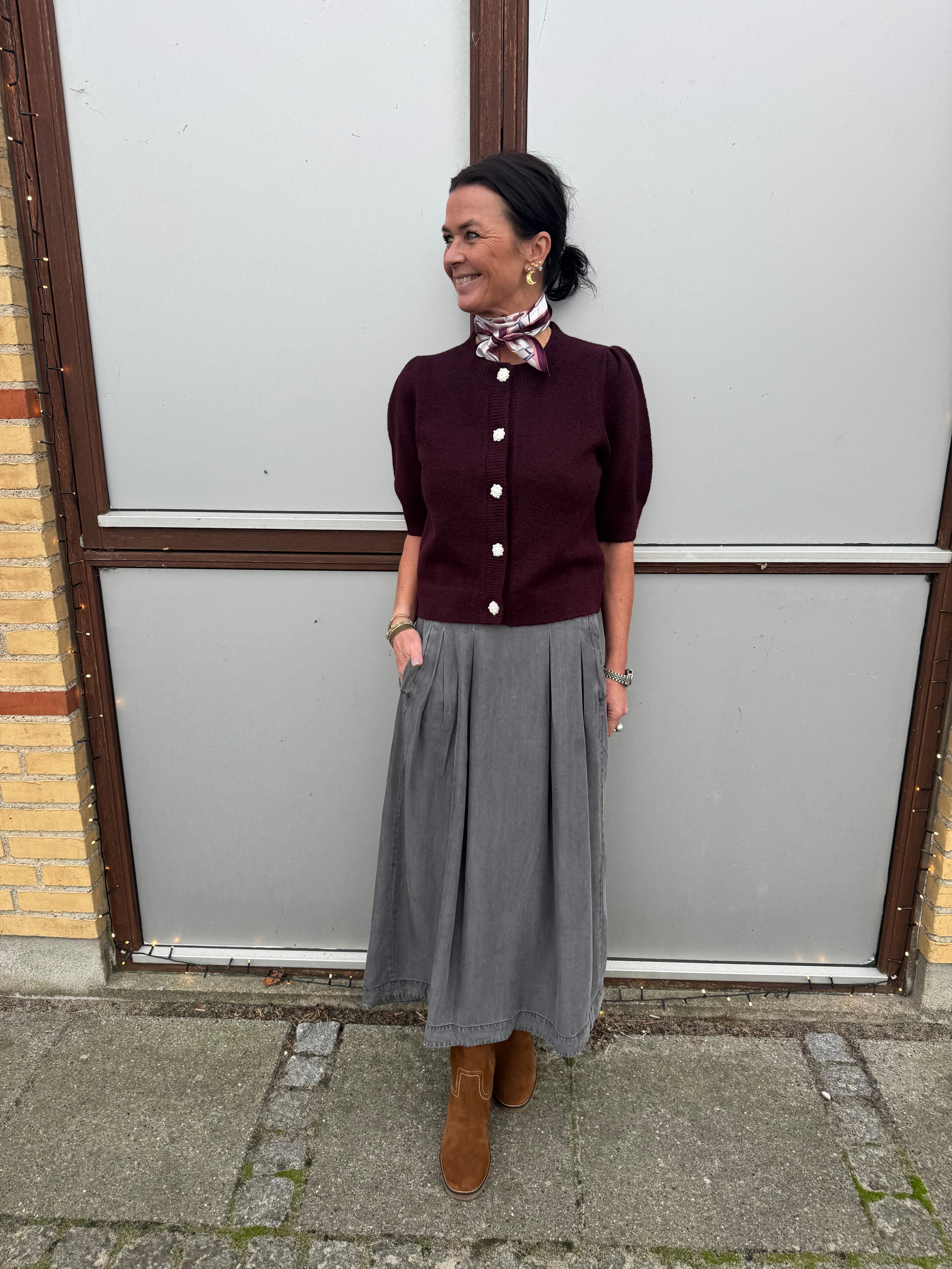 Co´couture Nederdel - AnyaCC Pleat Nederdel i Mid Grey