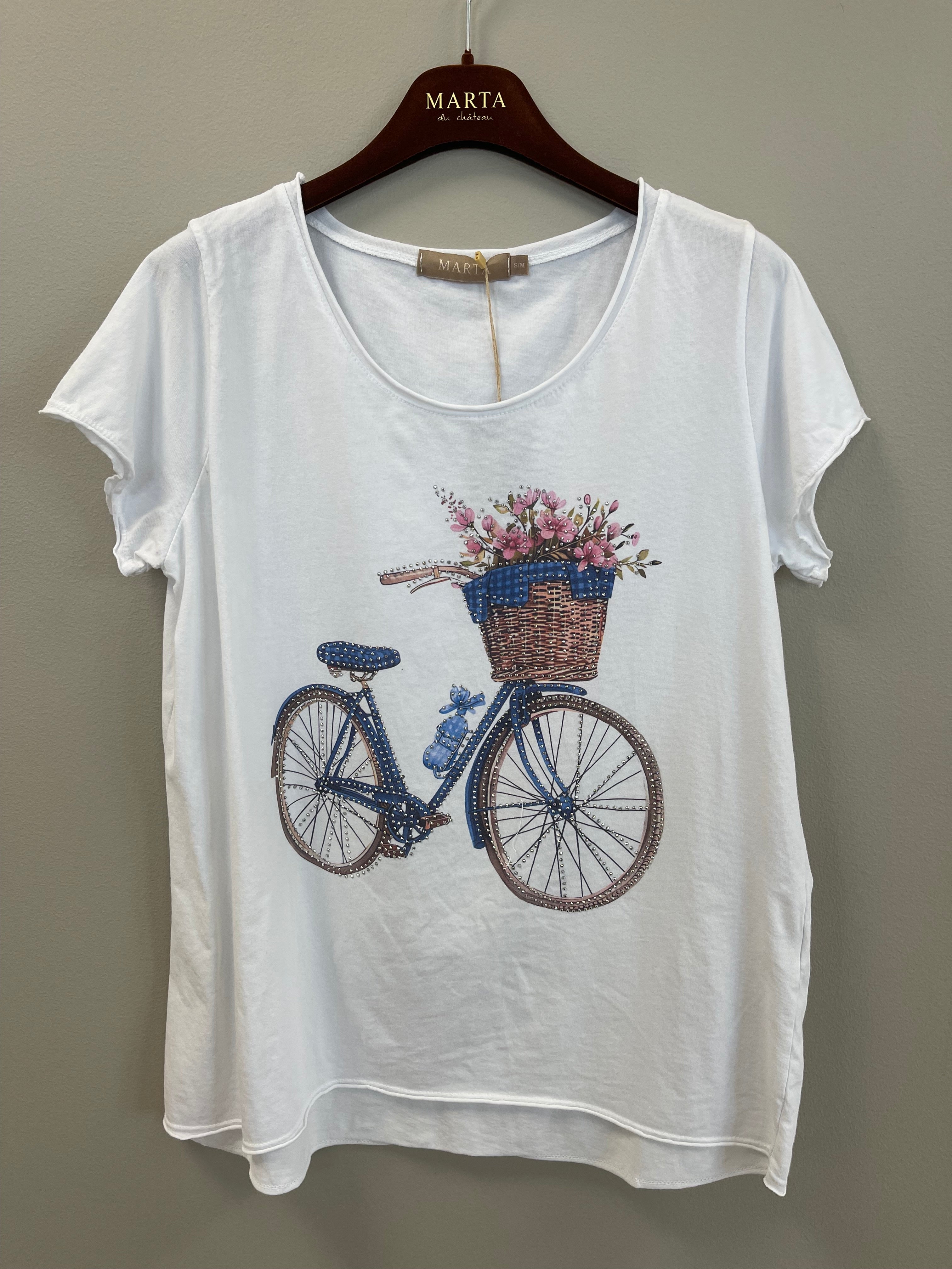 MARTA du château T-shirt - 1535 MdcMarie T-shirt i Jeans Blå