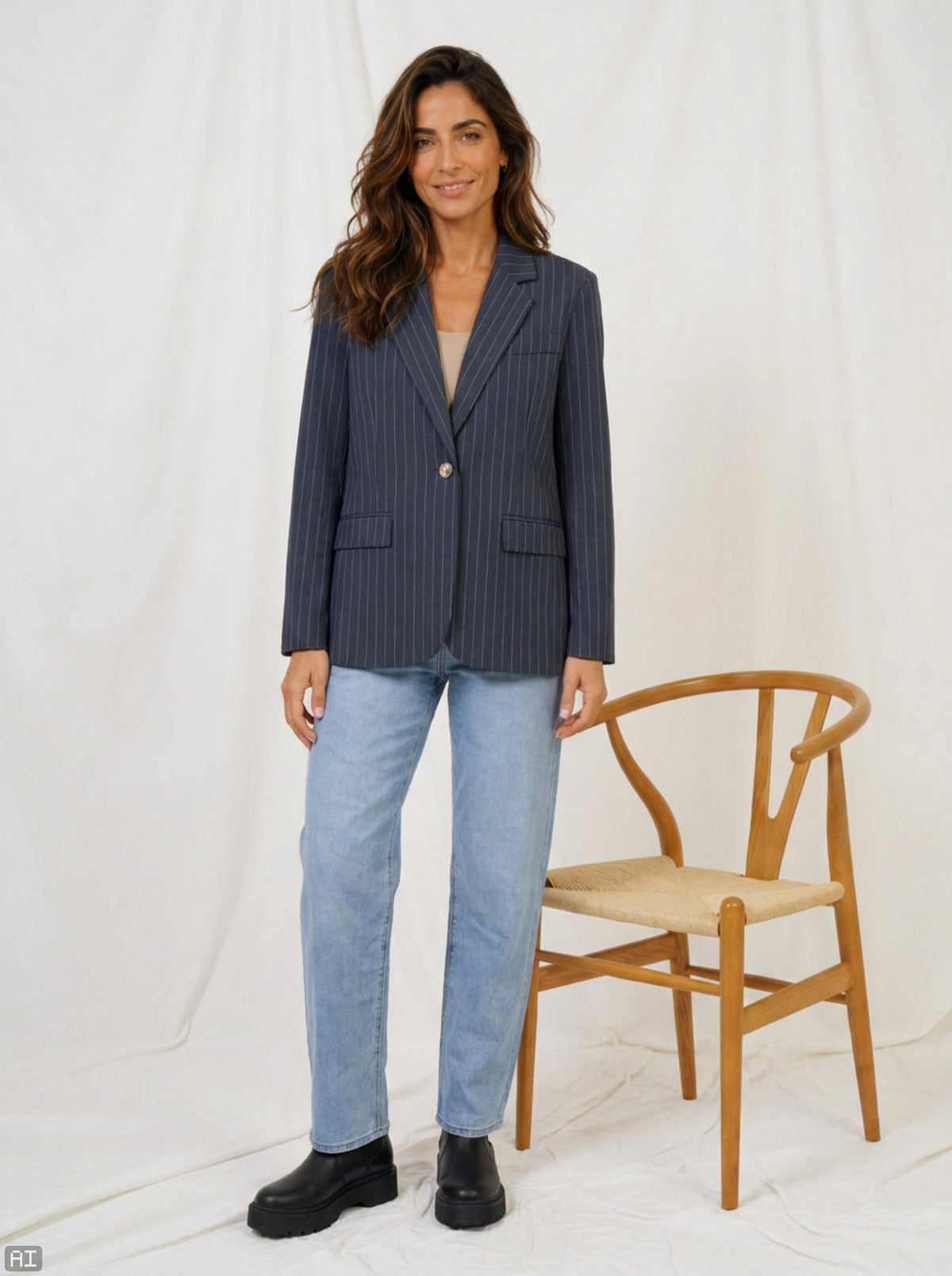 MARTA du château Blazer - 15502NF MdcDusk Blazer i Navy