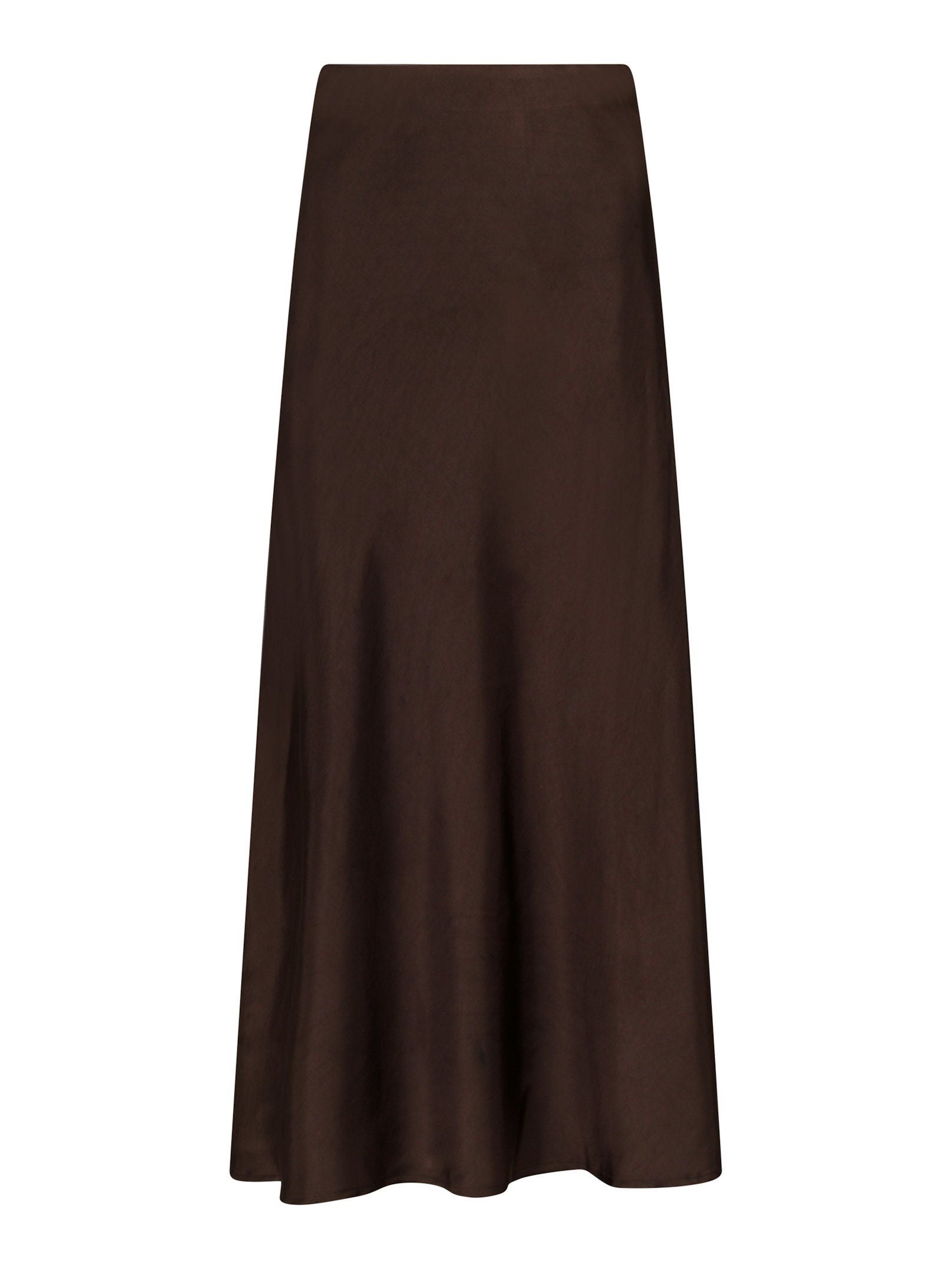 Neo Noir Nederdel - Bovary Satin Nederdel i Dark Brow