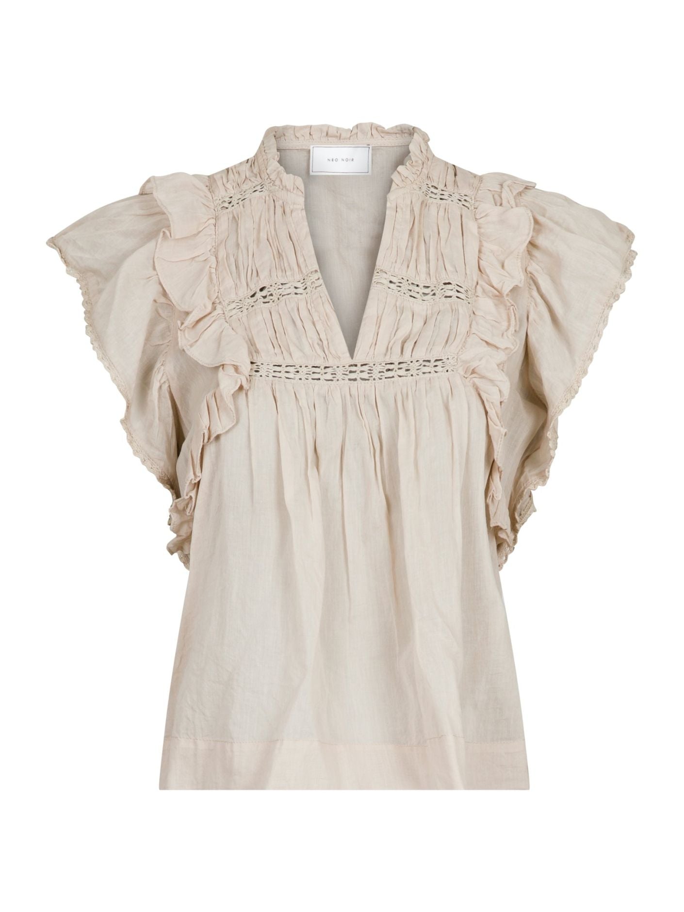 Neo Noir Top - Jayla S Voile Top i Sand