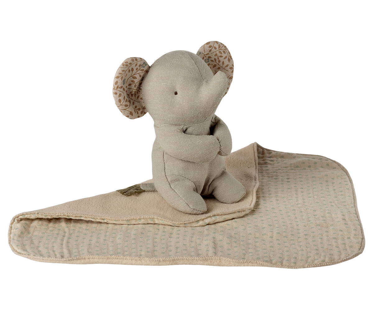 Maileg Lullaby Friends - Elefant Mini i Grå