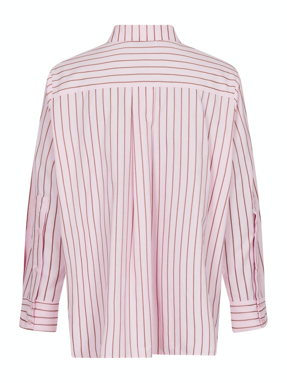 Neo Noir Skjorte - Gili Multi Strib Skjorte i Light Pink