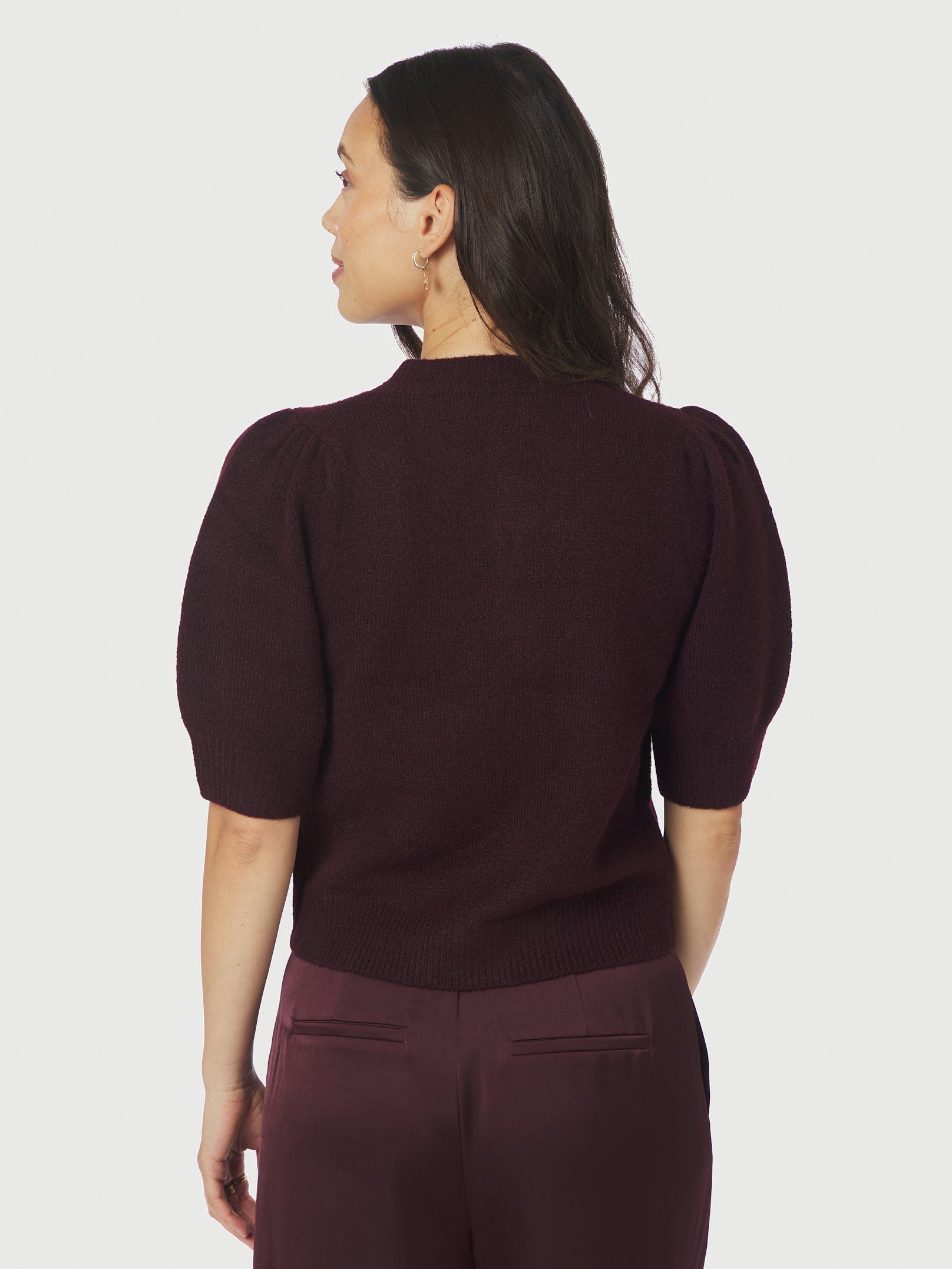 Neo Noir Cardigan - Trudy Deco Strik Cardigan i Wine