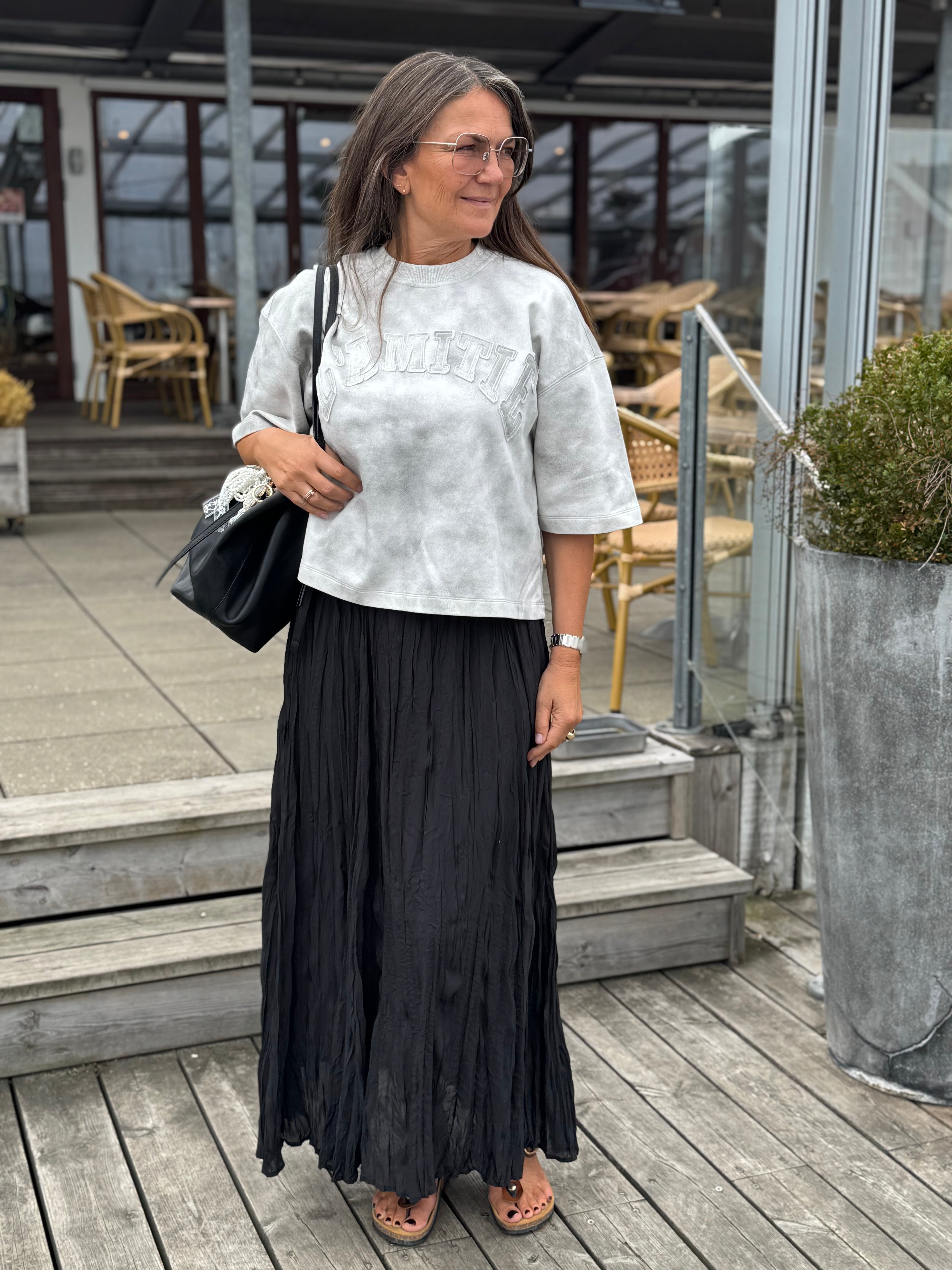 Haute L´amitié Sweat - L´amitie ss Application Sweat i Light Grey Melange