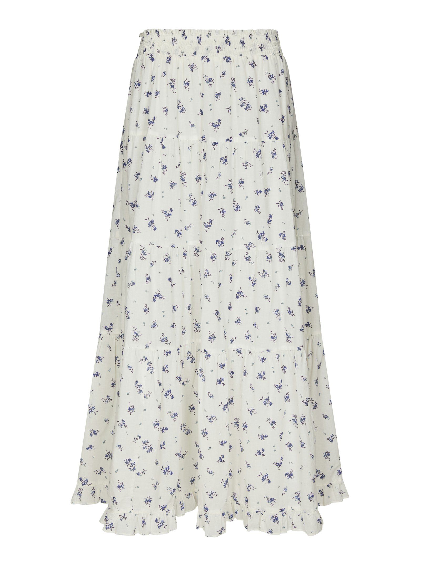 Neo Noir Nederdel - Asta small Blossom Nederdel i White Blue