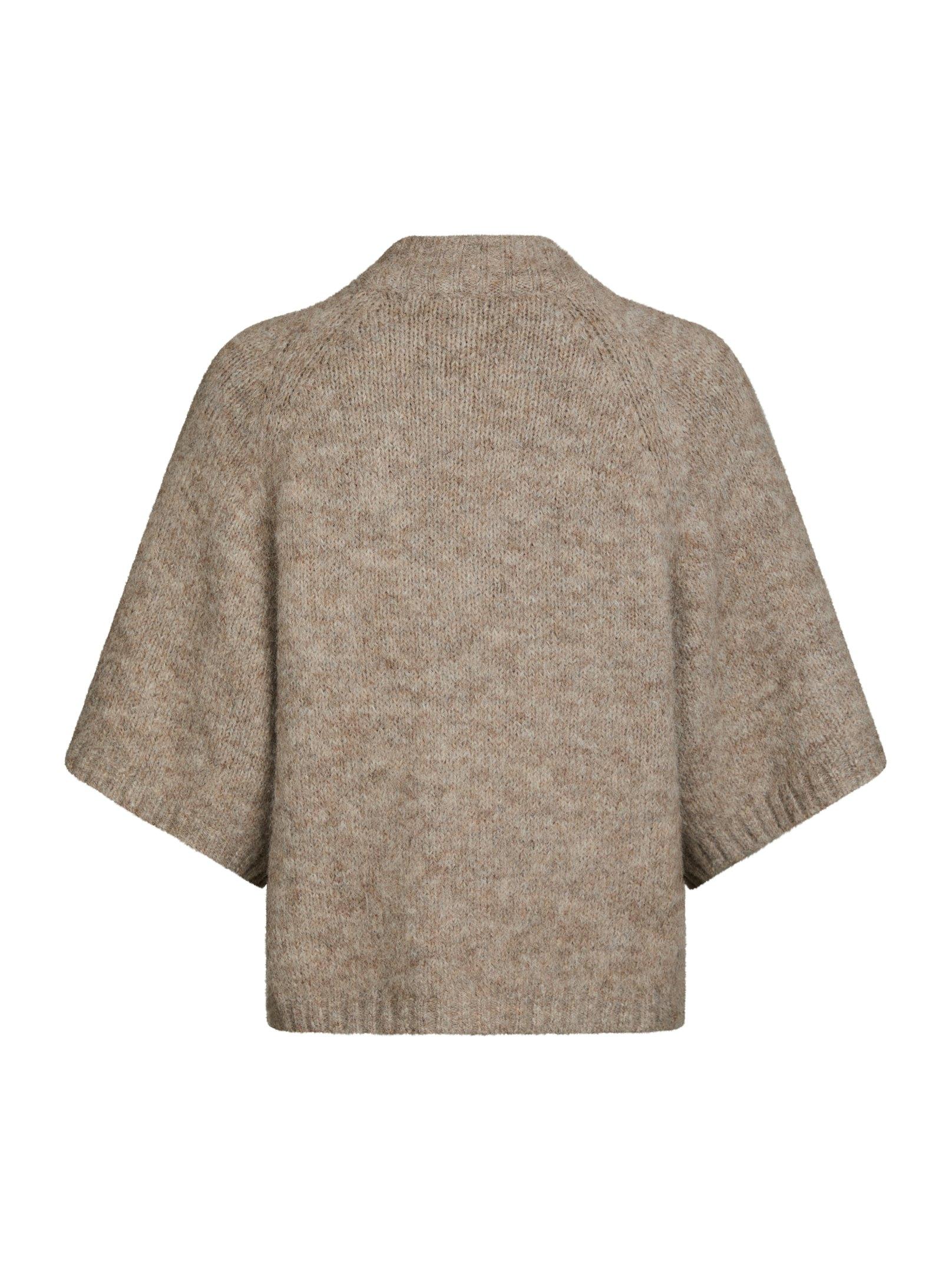Neo Noir Cardigan - Benuta Strik Cardigan i Beige Melange