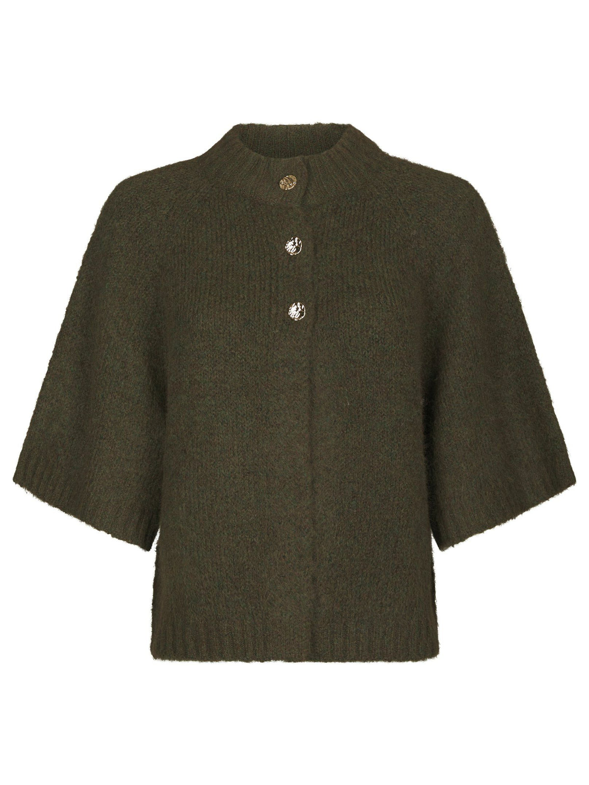 Neo Noir Cardigan - Benuta Strik Cardigan i Army