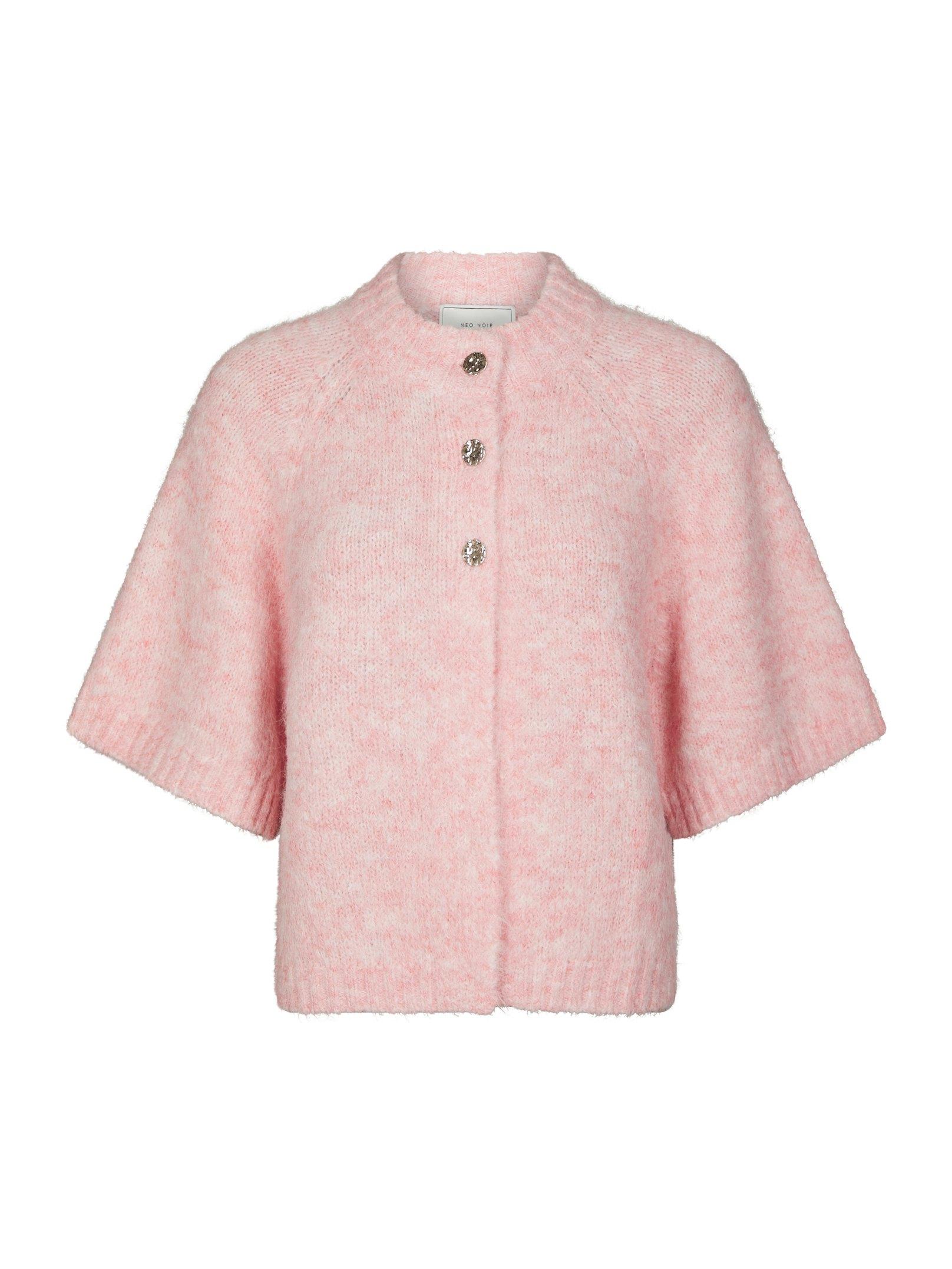 Neo Noir Cardigan - Benuta Strik Cardigan i Light Pink