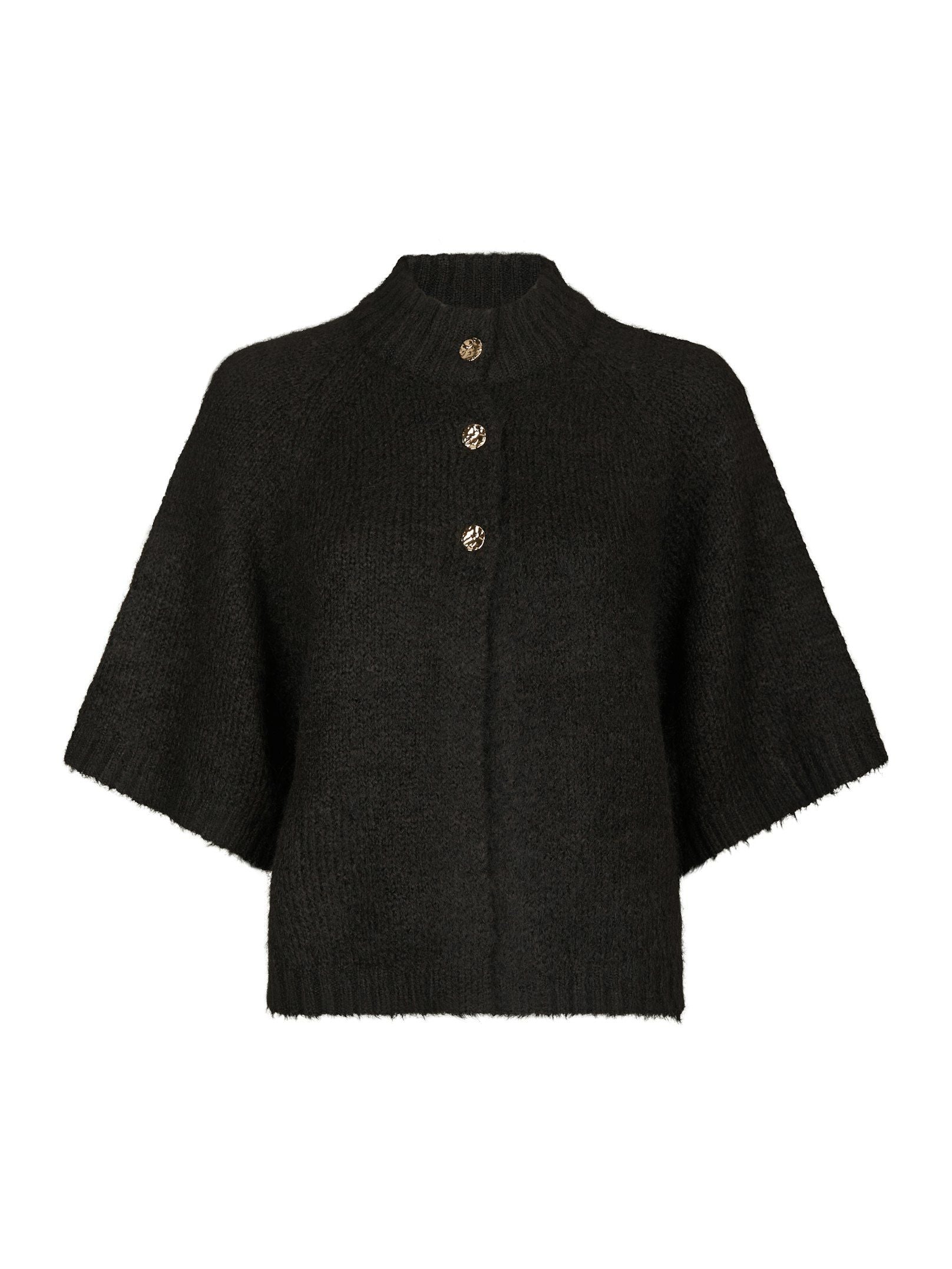Neo Noir Cardigan - Benuta Strik Cardigan i Dark Brown