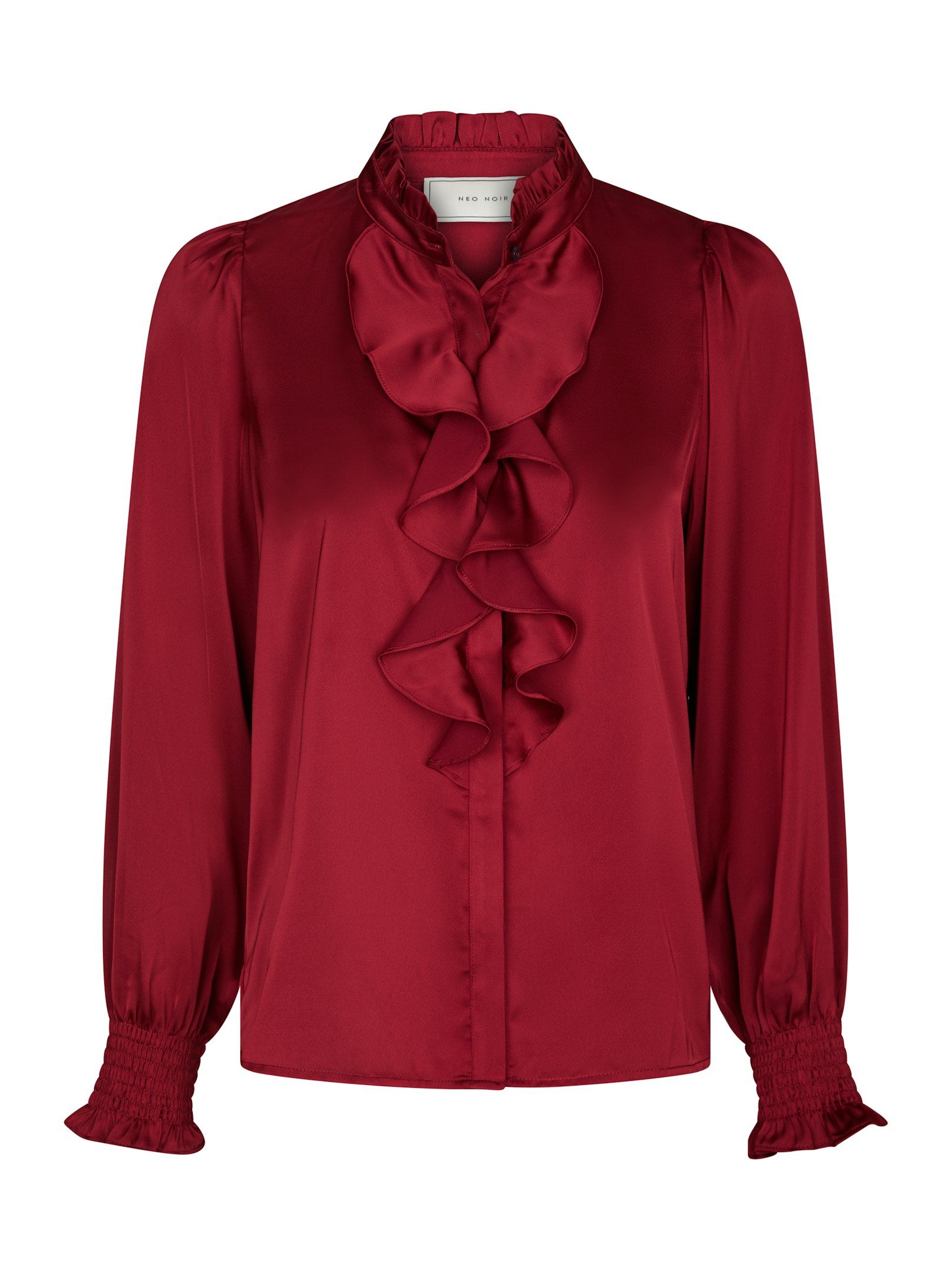 Neo Noir Bluse - Zamola Bluse i Dark Red