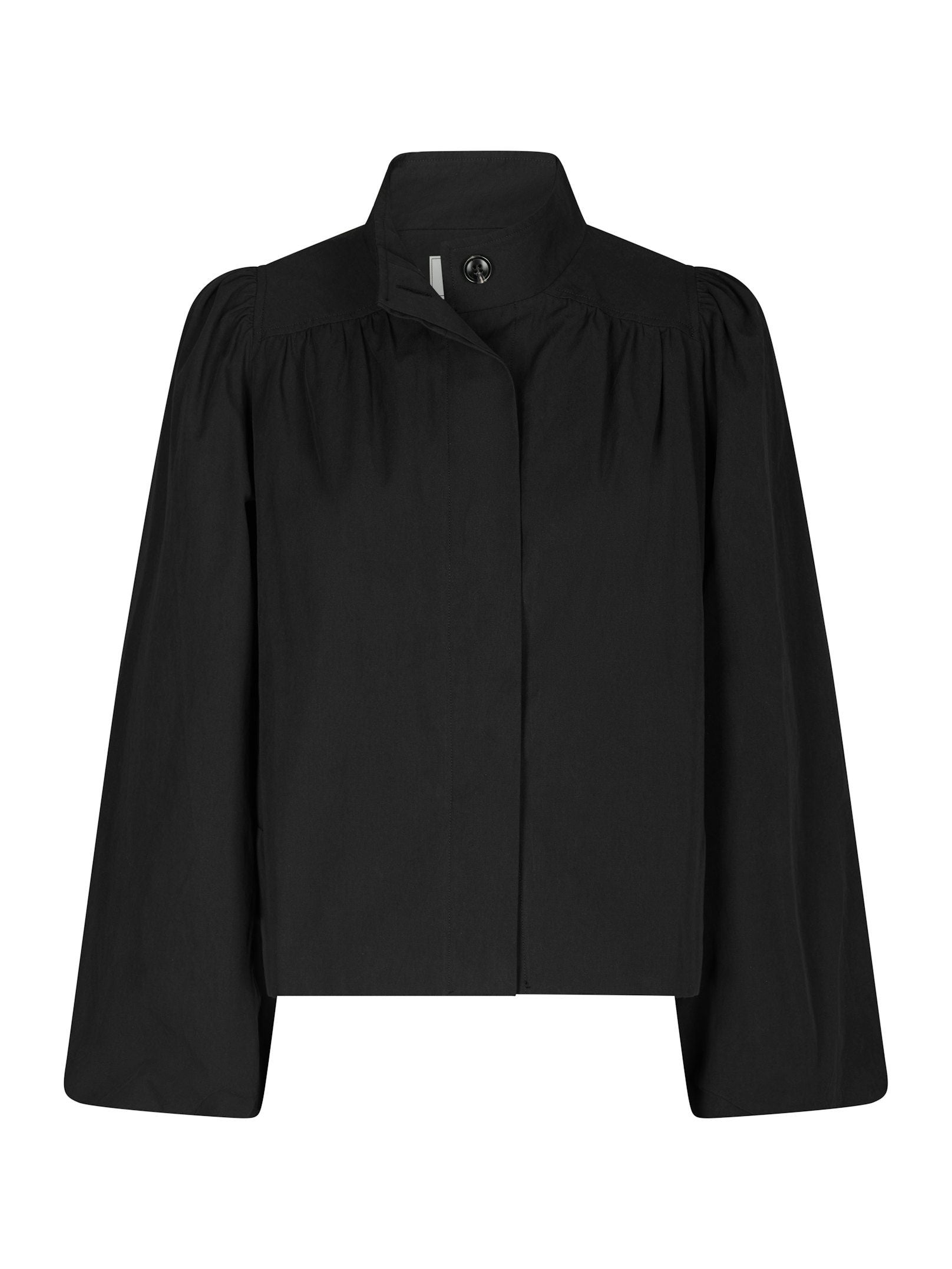 Neo Noir Jakke - Tirsa Twill Jakke i Sort