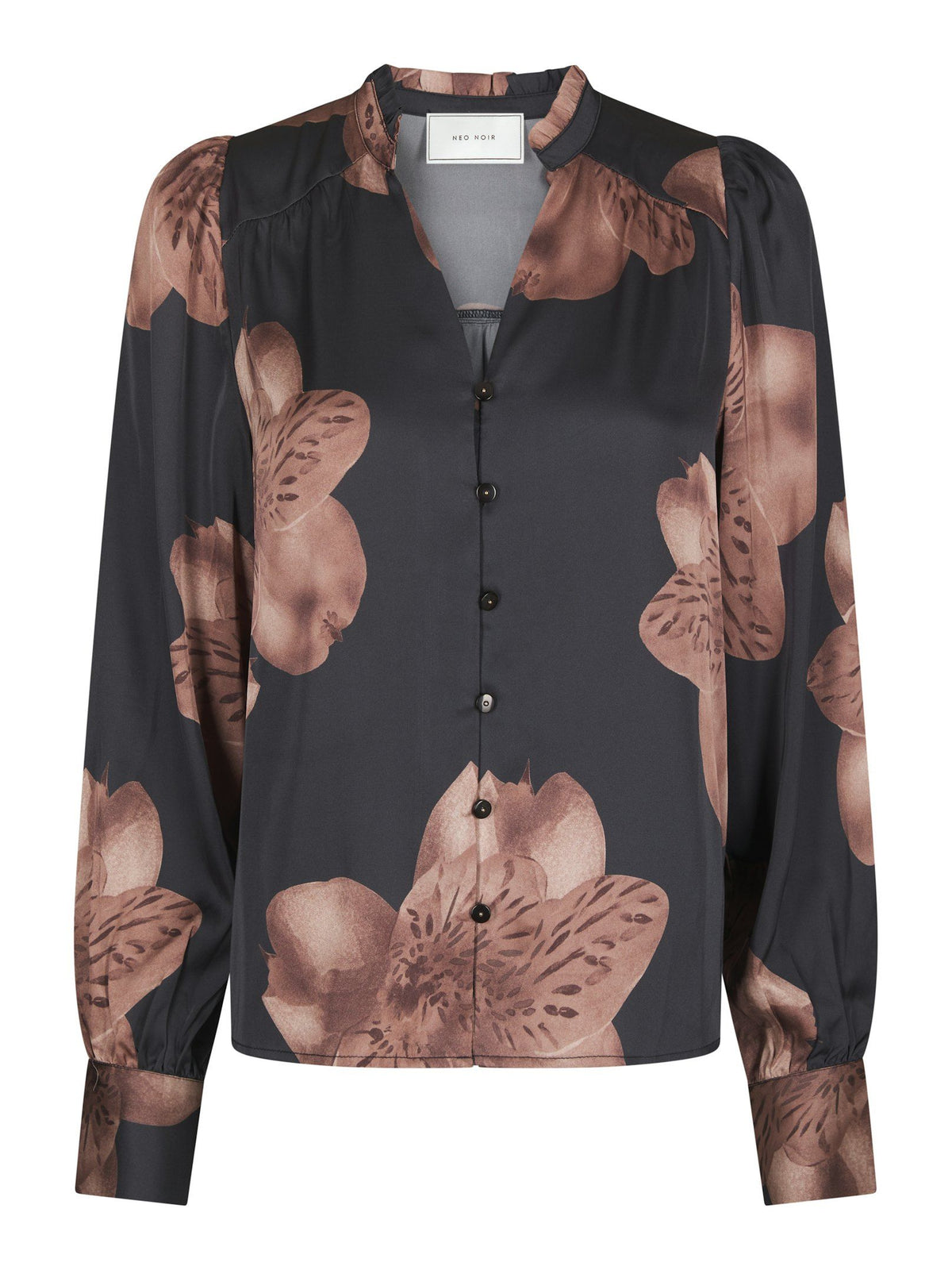 Neo Noir Bluse - Massima Misty Orchid Bluse i Midnight Blue