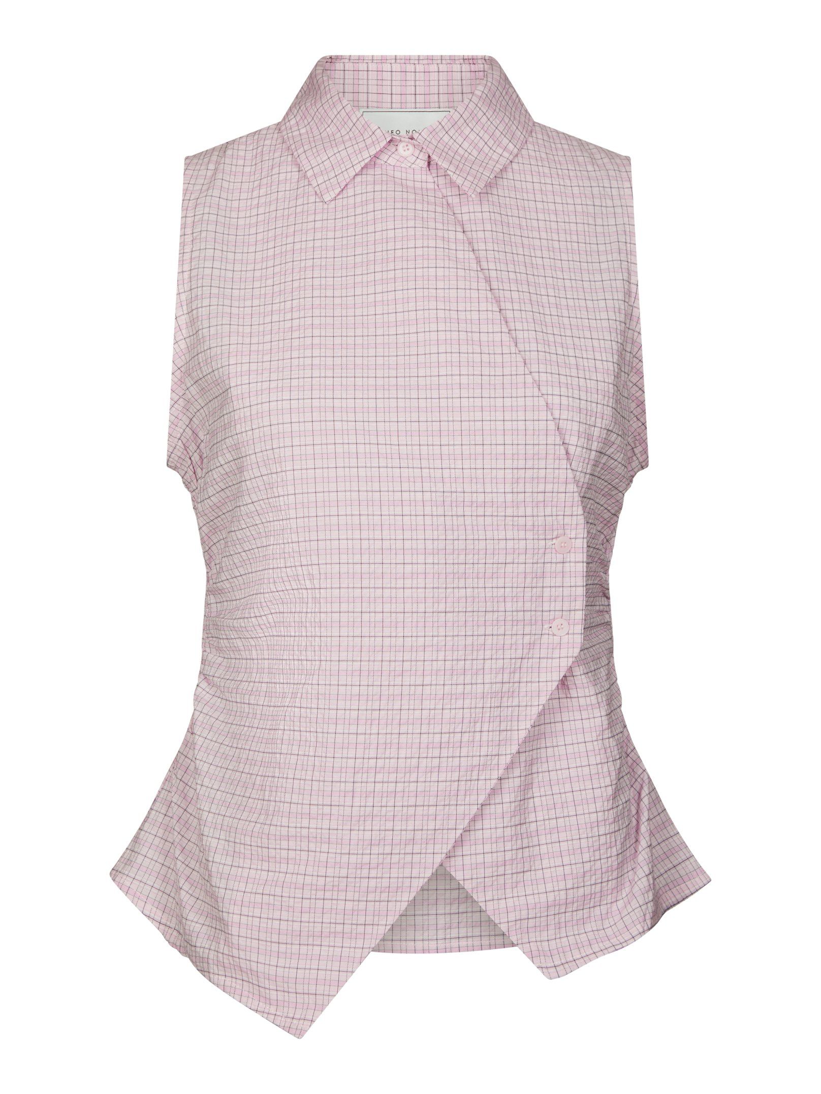 Neo Noir Vest - Celst Chech Vest Top i Light Pink Check