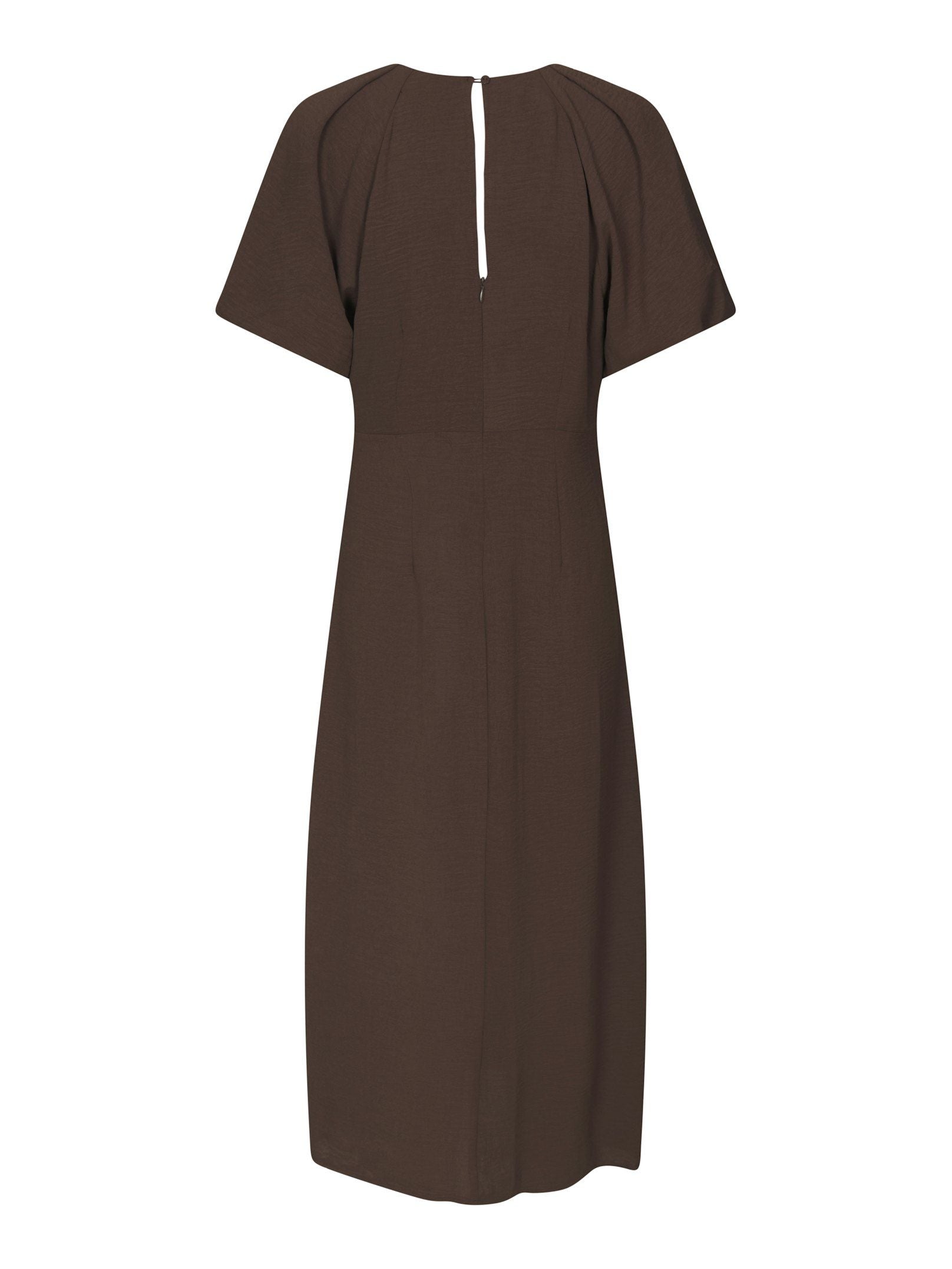 Neo Noir Kjole - Bomba Structure Solid Kjole i Dark Brown