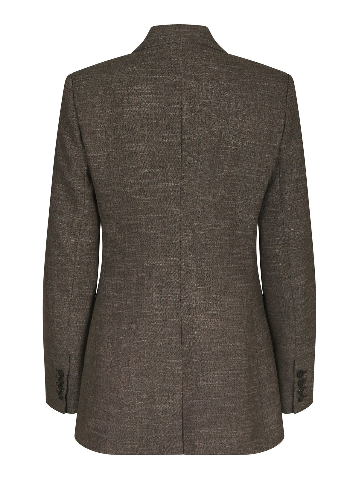 Neo Noir blazer - Perine Structure Twill Blazer i Dark Taupe