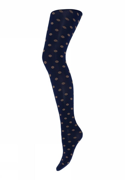 Sneaky Fox Strømperbukser - 18352 Sibyl Tights i Sort Med Brune Dots 60 Denier