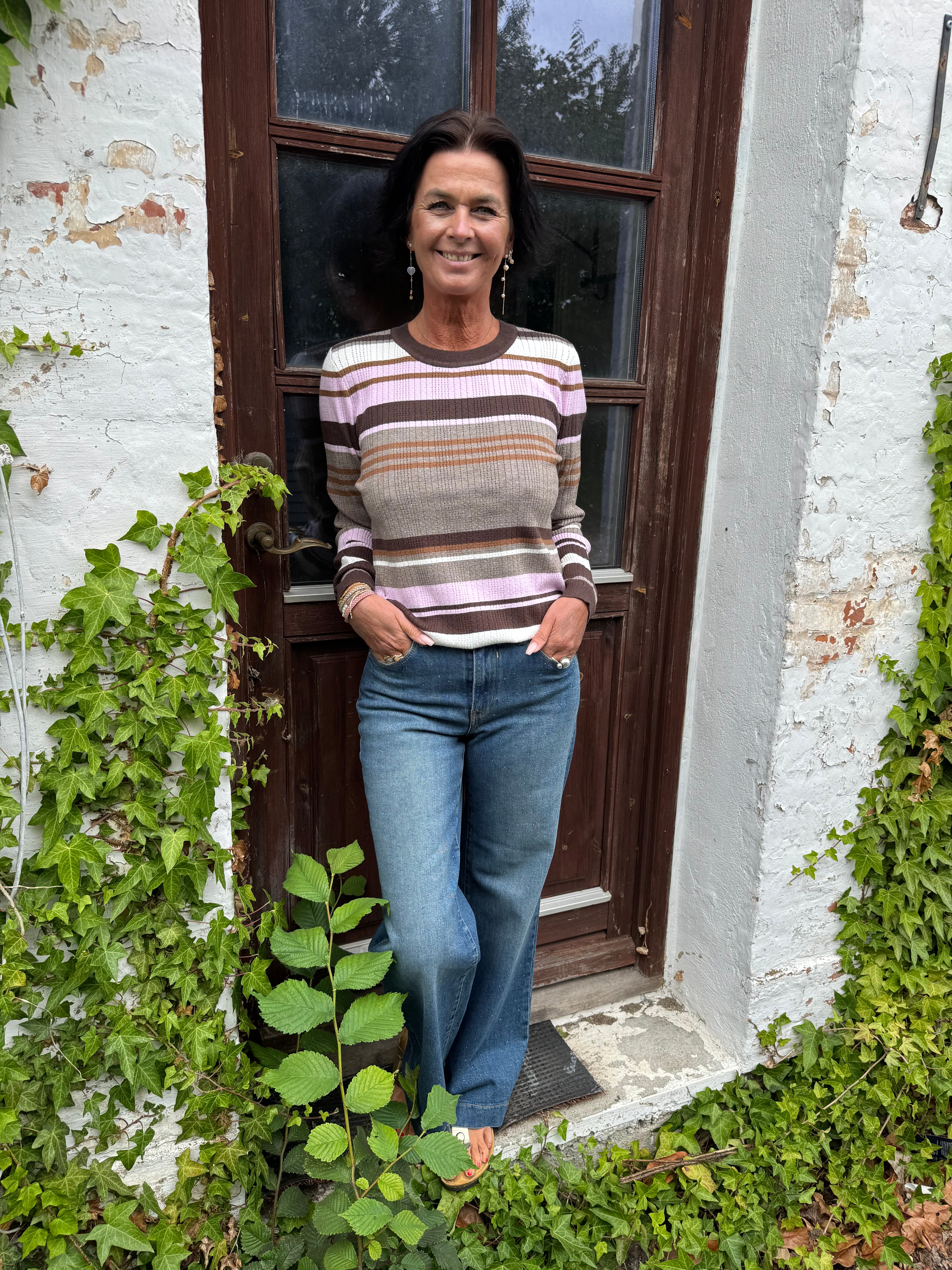 Nümph Strik - NuKitti Strik Bluse i Taupe Gray