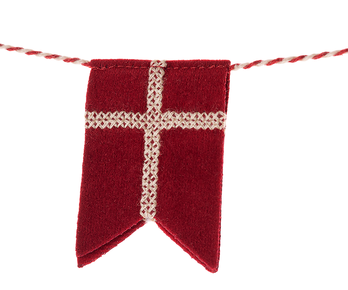 Maileg Flagranke - Dannebro Flagranke Med 9 Flag