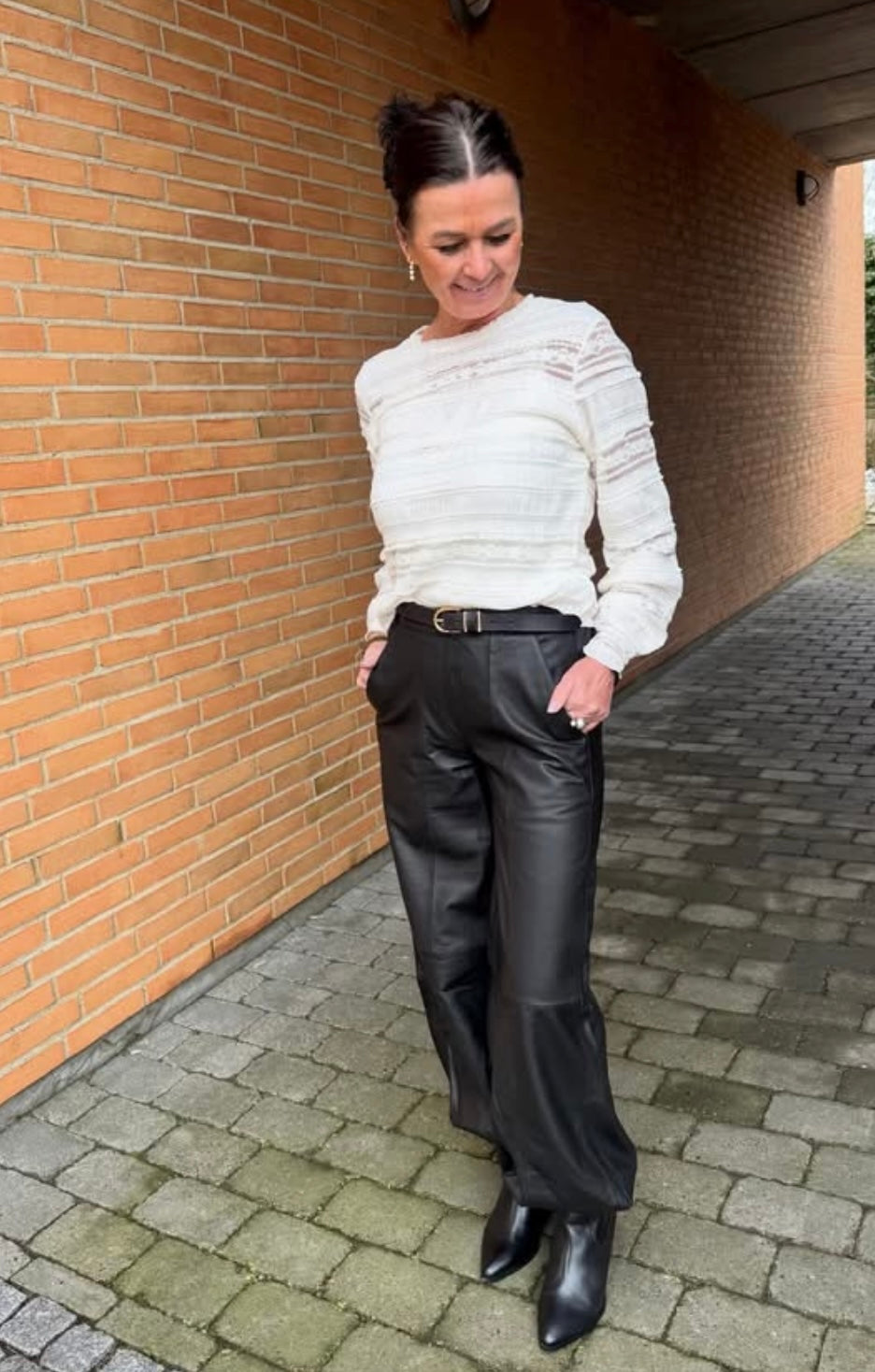 Depeche Bukser - 51402 EllaDEP Ballon Skind Bukser i Sort