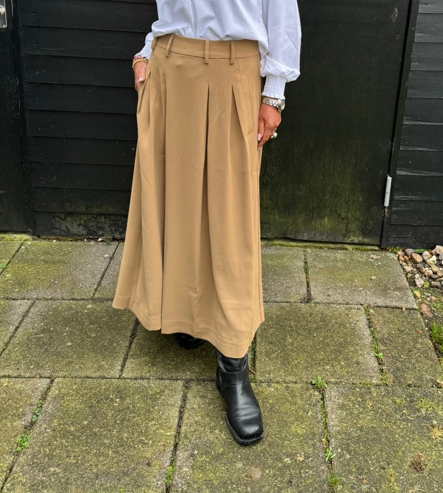 Co´couture Nederdel - AnyaCC Pleat Nederdel i Khaki